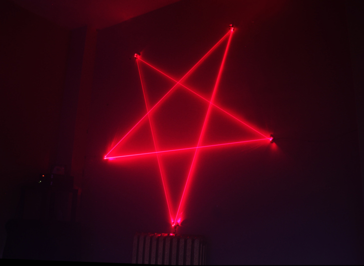Hopkins and Duffield sound reactive laser pentagram